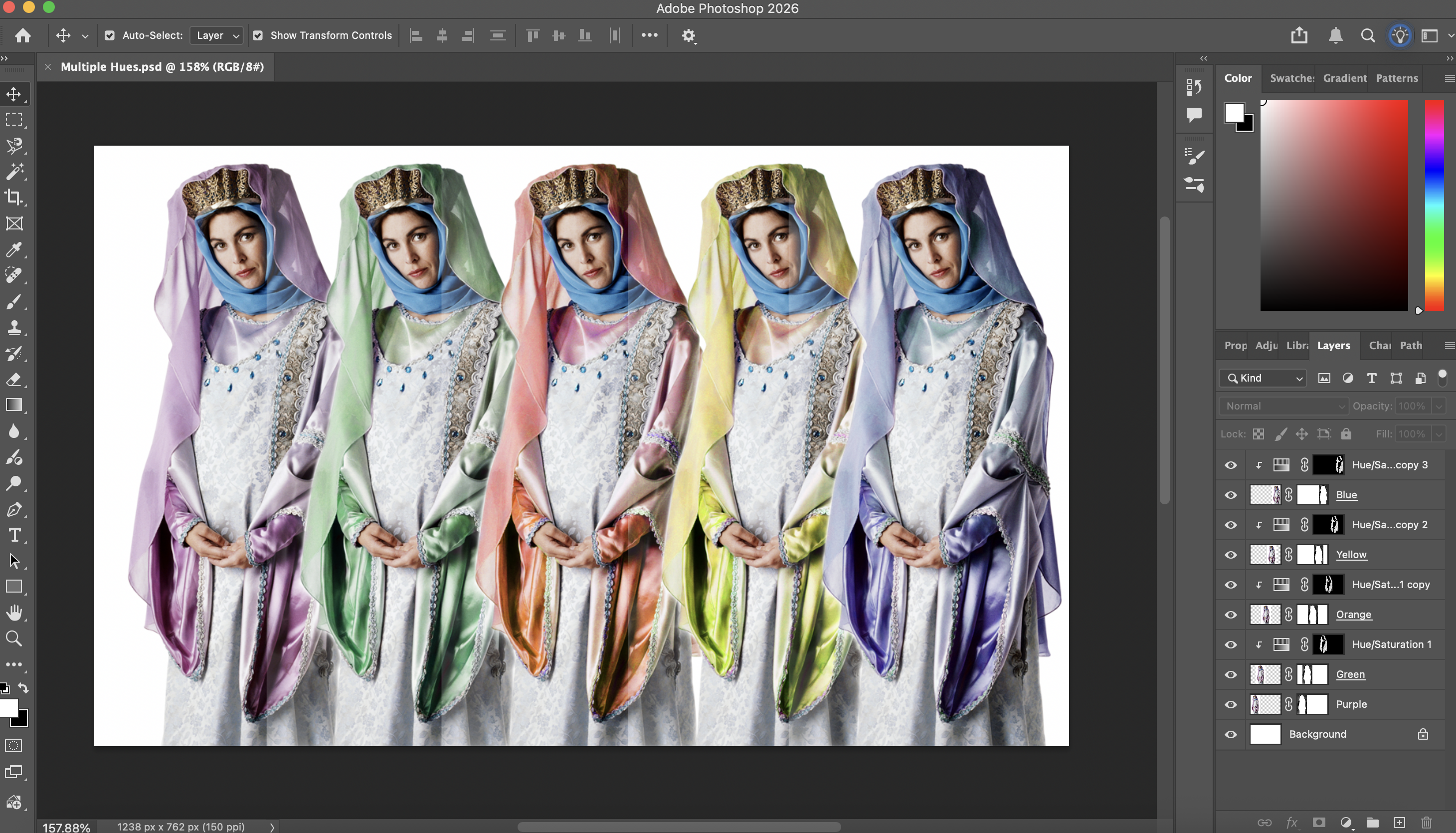 Multiple Hues